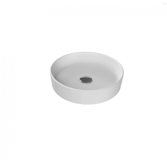 Επικαθήμενος Νιπτήρας Πορσελάνης Φ40 Cerastyle Suit 078100-97 Λευκό Ματ